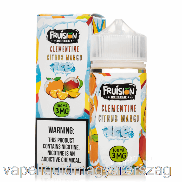 Jeges Klementin Citrus Mangó - Fruision Juice Co - 100 Ml 3 Mg Vape Folyadék